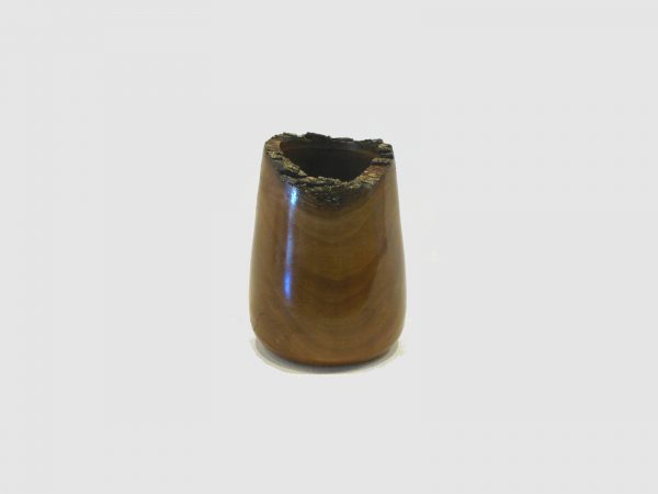 #145 Pear vase natural edge front
