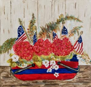 Bouquet of Red, White and Blue by Erma Jean