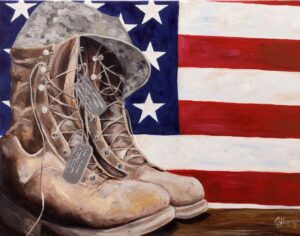 Military Tribute by Jennifer Emery unframed