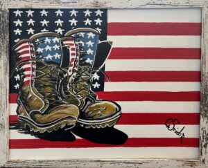 Patriotic Boots by Carla Snider