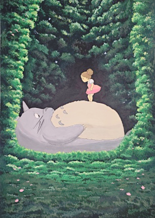 A moment with Tororo by Jooae Yu Adult Student