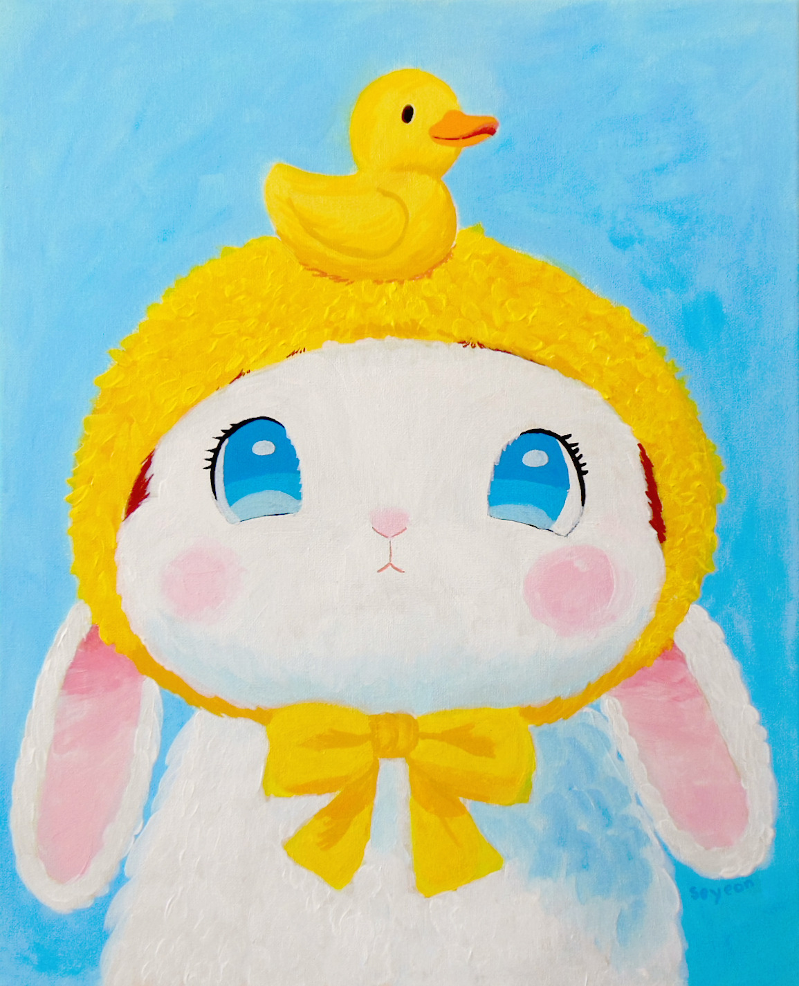 Yellow Hat Bunny by Seyeon Lee 5th Grade