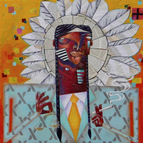 All Natural (2) – Chief with Balance – 24” x 24”
