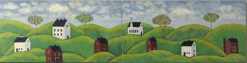 Two Canvas Landscape M028