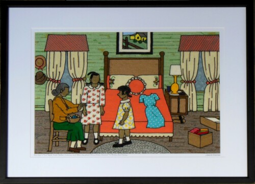 Once upon a time People made clothes, curtains and household items