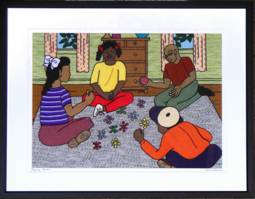 Playing Jacks by Annie Greene