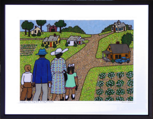 Walking a mile every first sunday to church by Annie Greene