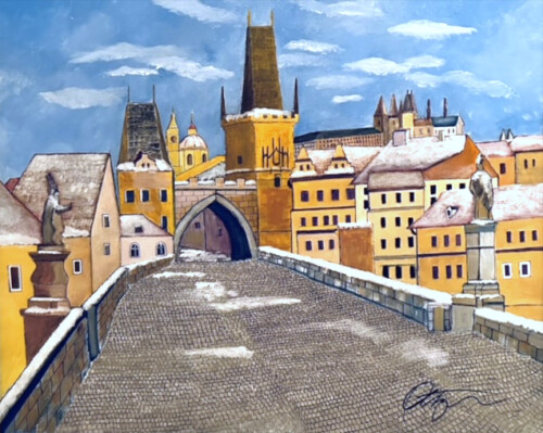 Charles Bridge, Prague, Czech Republic by Michael Ottensmeyer