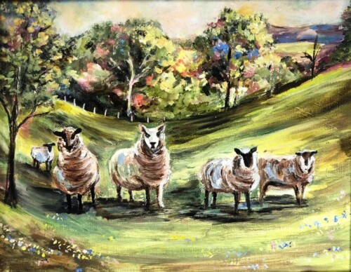 Barbara Crisler Sheep Oil